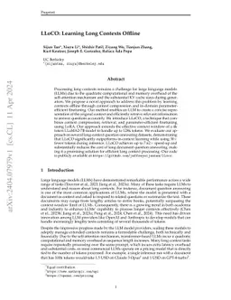 LLoCO: Learning Long Contexts Offline