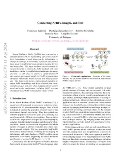 Connecting NeRFs, Images, and Text