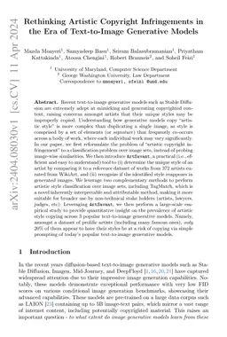 Rethinking Artistic Copyright Infringements in the Era of Text-to-Image
  Generative Models