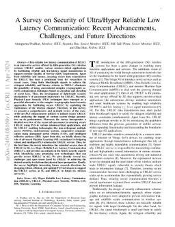 A Survey on Security of Ultra/Hyper Reliable Low Latency Communication:
  Recent Advancements, Challenges, and Future Directions