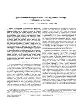 Agile and versatile bipedal robot tracking control through reinforcement
  learning