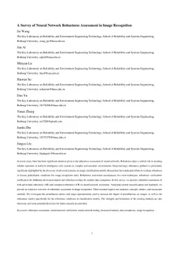 A Survey of Neural Network Robustness Assessment in Image Recognition