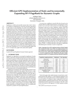Efficient GPU Implementation of Static and Incrementally Expanding DF-P
  PageRank for Dynamic Graphs
