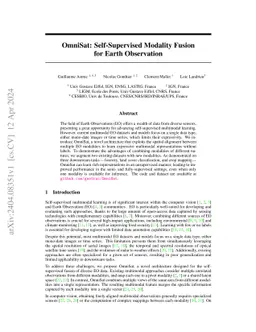 OmniSat: Self-Supervised Modality Fusion for Earth Observation