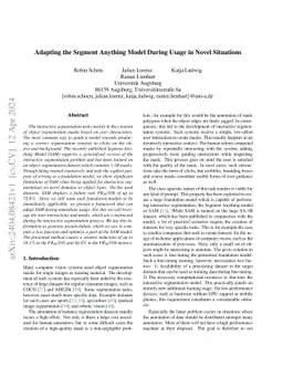 Adapting the Segment Anything Model During Usage in Novel Situations