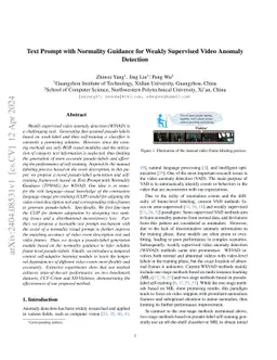 Text Prompt with Normality Guidance for Weakly Supervised Video Anomaly
  Detection