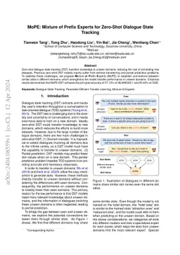 MoPE: Mixture of Prefix Experts for Zero-Shot Dialogue State Tracking