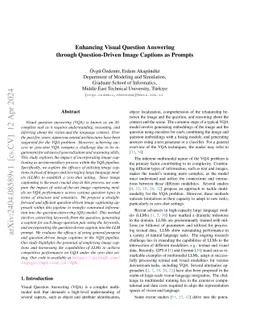 Enhancing Visual Question Answering through Question-Driven Image
  Captions as Prompts