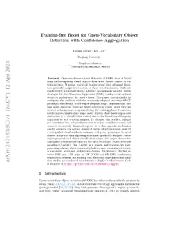 Training-free Boost for Open-Vocabulary Object Detection with Confidence
  Aggregation