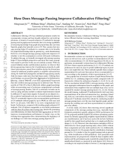 How Does Message Passing Improve Collaborative Filtering?