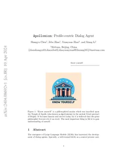 Apollonion: Profile-centric Dialog Agent