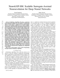 NeuroLGP-SM: Scalable Surrogate-Assisted Neuroevolution for Deep Neural
  Networks