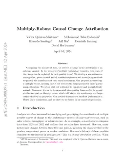 Multiply-Robust Causal Change Attribution