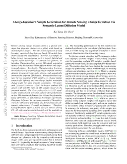 ChangeAnywhere: Sample Generation for Remote Sensing Change Detection
  via Semantic Latent Diffusion Model