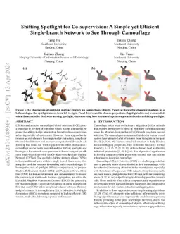 Shifting Spotlight for Co-supervision: A Simple yet Efficient Single-branch Network to See Through Camouflage