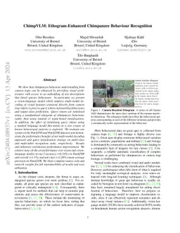 ChimpVLM: Ethogram-Enhanced Chimpanzee Behaviour Recognition