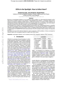 OOVs in the Spotlight: How to Inflect them?