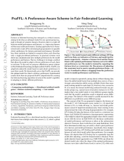 PraFFL: A Preference-Aware Scheme in Fair Federated Learning