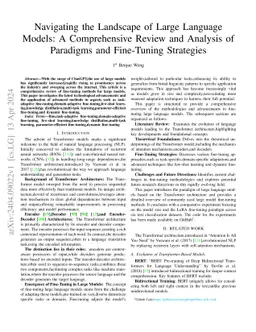 Navigating the Landscape of Large Language Models: A Comprehensive
  Review and Analysis of Paradigms and Fine-Tuning Strategies