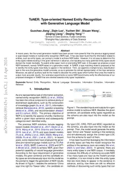 ToNER: Type-oriented Named Entity Recognition with Generative Language
  Model