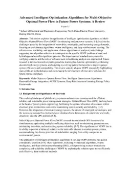 Advanced Intelligent Optimization Algorithms for Multi-Objective Optimal
  Power Flow in Future Power Systems: A Review