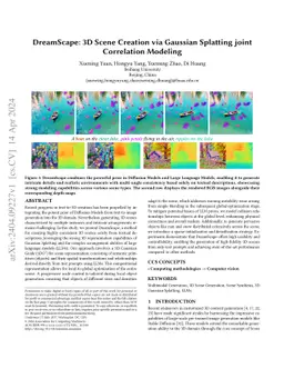 DreamScape: 3D Scene Creation via Gaussian Splatting joint Correlation Modeling