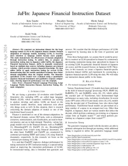 JaFIn: Japanese Financial Instruction Dataset
