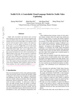 TrafficVLM: A Controllable Visual Language Model for Traffic Video
  Captioning