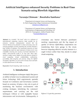 Artificial Intelligence enhanced Security Problems in Real-Time Scenario
  using Blowfish Algorithm