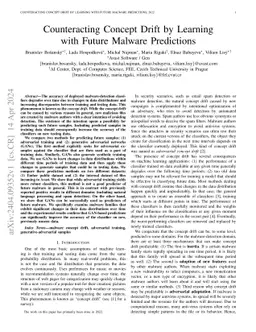 Counteracting Concept Drift by Learning with Future Malware Predictions