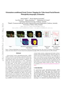 Orientation-conditioned Facial Texture Mapping for Video-based Facial
  Remote Photoplethysmography Estimation