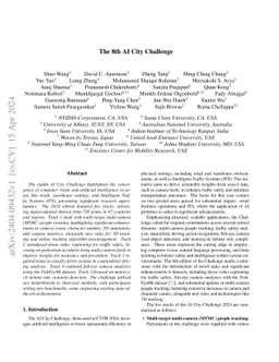 The 8th AI City Challenge