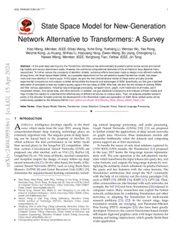 State Space Model for New-Generation Network Alternative to
  Transformers: A Survey