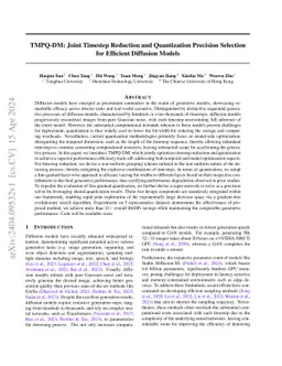 TMPQ-DM: Joint Timestep Reduction and Quantization Precision Selection
  for Efficient Diffusion Models