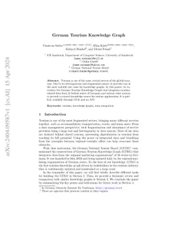 German Tourism Knowledge Graph