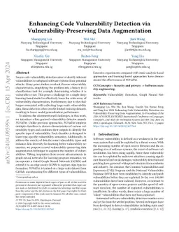 Enhancing Code Vulnerability Detection via Vulnerability-Preserving Data
  Augmentation