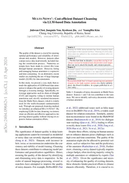Multi-News+: Cost-efficient Dataset Cleansing via LLM-based Data
  Annotation