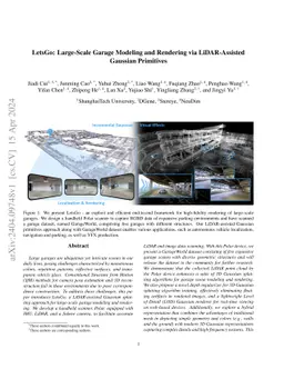 LetsGo: Large-Scale Garage Modeling and Rendering via LiDAR-Assisted
  Gaussian Primitives