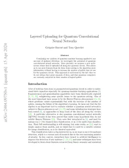 Layered Uploading for Quantum Convolutional Neural Networks