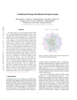 Conditional Prototype Rectification Prompt Learning