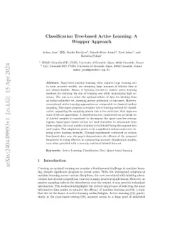 Classification Tree-based Active Learning: A Wrapper Approach