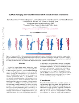 in2IN: Leveraging individual Information to Generate Human INteractions