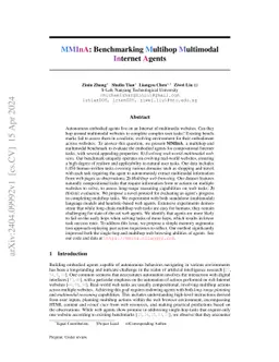 MMInA: Benchmarking Multihop Multimodal Internet Agents
