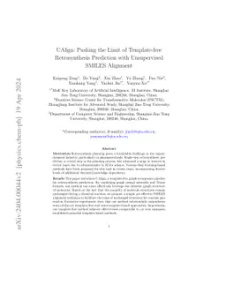 UAlign: Pushing the Limit of Template-free Retrosynthesis Prediction
  with Unsupervised SMILES Alignment