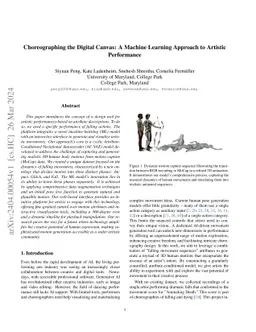 Choreographing the Digital Canvas: A Machine Learning Approach to
  Artistic Performance