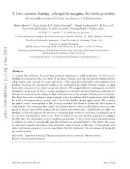 A finite operator learning technique for mapping the elastic properties
  of microstructures to their mechanical deformations