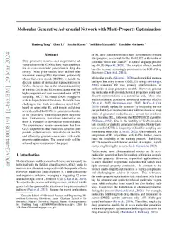 Molecular Generative Adversarial Network with Multi-Property Optimization