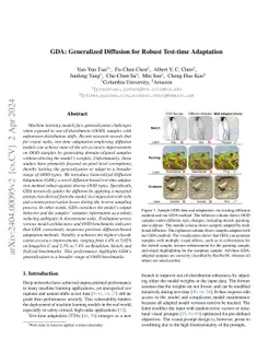 GDA: Generalized Diffusion for Robust Test-time Adaptation