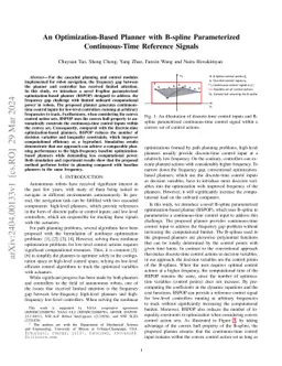 An Optimization-Based Planner with B-spline Parameterized
  Continuous-Time Reference Signals