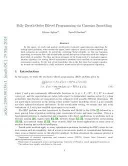 Fully Zeroth-Order Bilevel Programming via Gaussian Smoothing